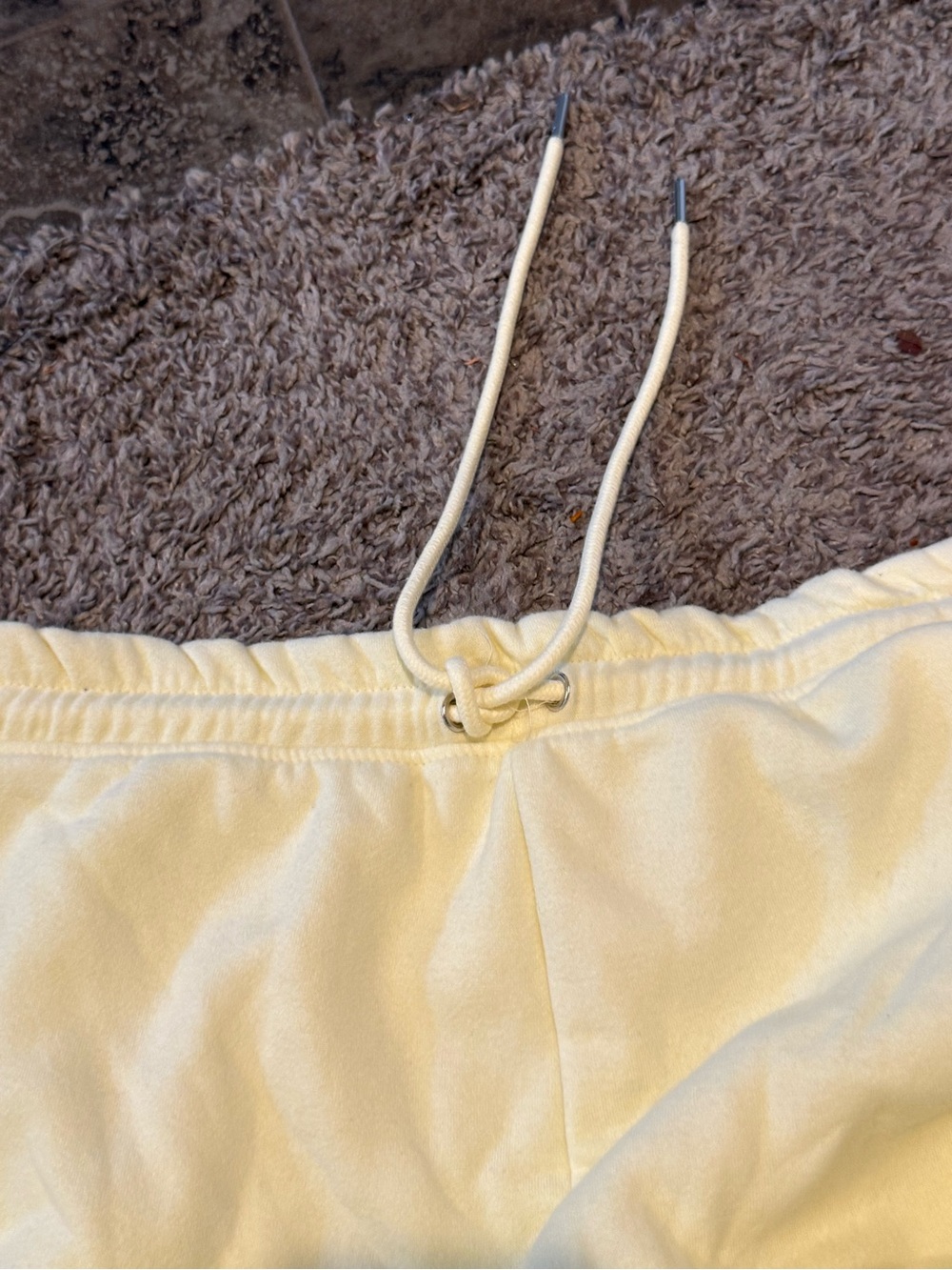 🐷Grayson Threads Light Yellow Drawstring Lounge Pants - Picture 3 of 5